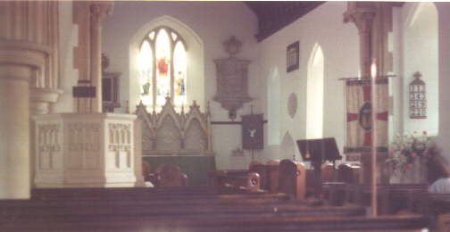 interior of All Saints, Corston